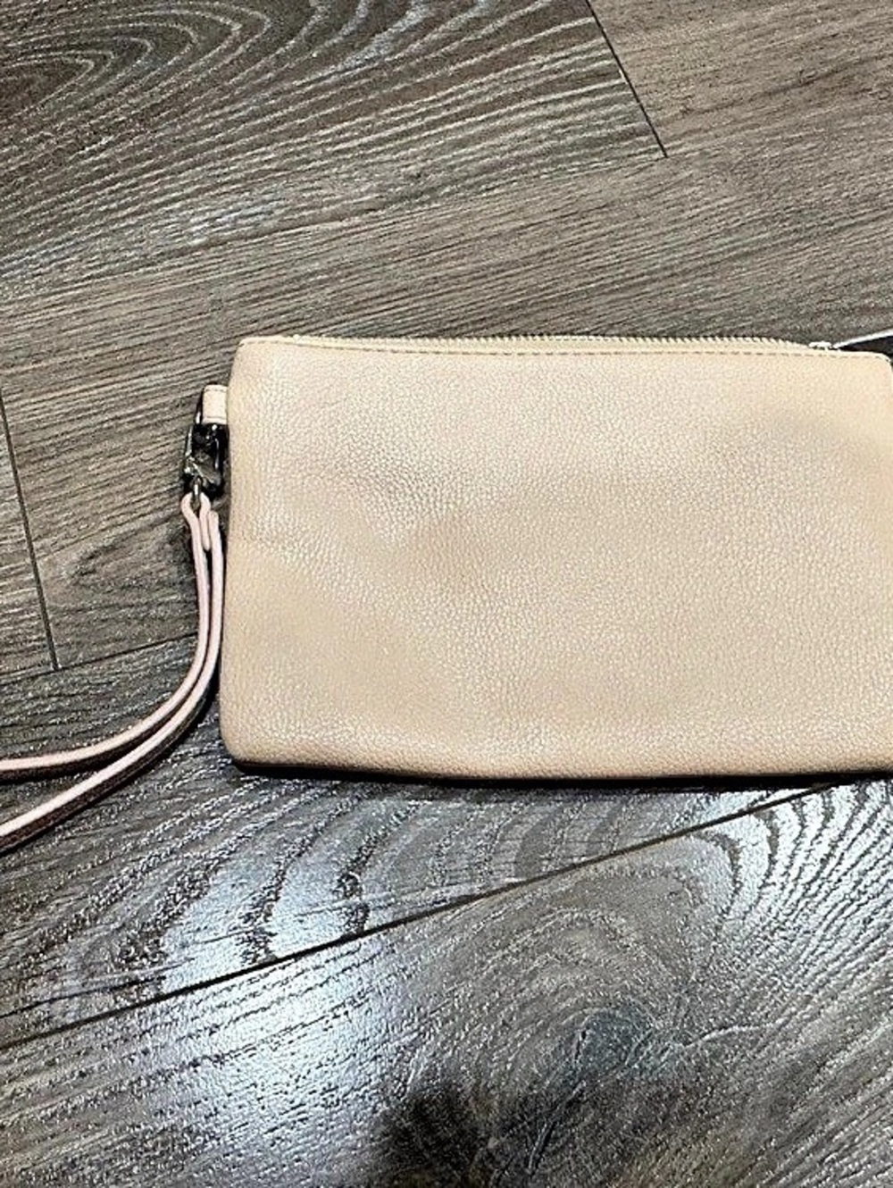 Express Wristlet Clutch in Beige